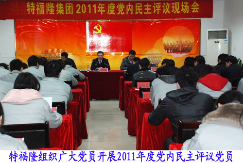 特福隆开展2011年度民主评议党员工作