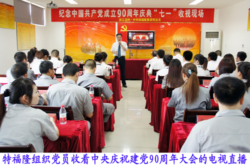 特福隆党员收视胡锦涛“七一”重要讲话