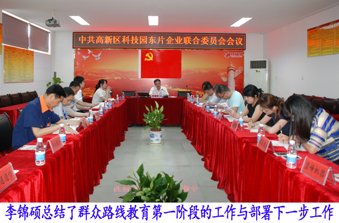东片企业联合党委召开第一阶段工作总结会议