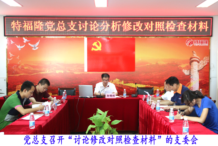 特福隆召开总支委会讨论分析修改对照检查材料